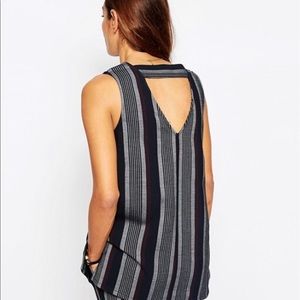 ASOS Sleeveless Striped Tunic Top (Co-ord)